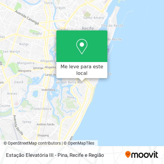 Estação Elevatória III - Pina mapa