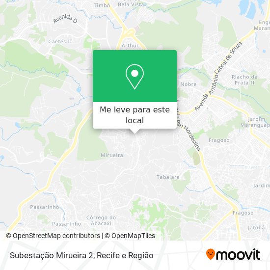 Subestação Mirueira 2 mapa