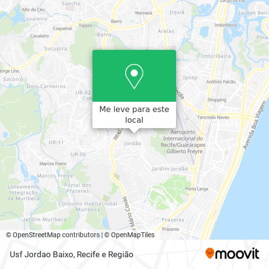 Usf Jordao Baixo mapa