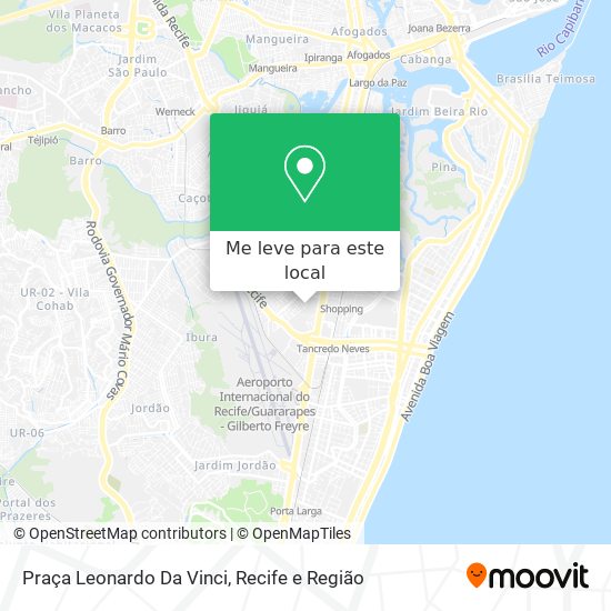 Praça Leonardo Da Vinci mapa