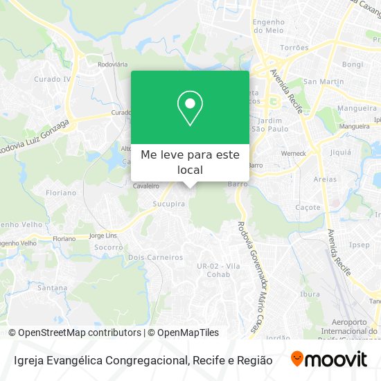 Igreja Evangélica Congregacional mapa