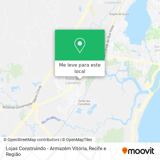 Lojas Construindo - Armazém Vitória mapa