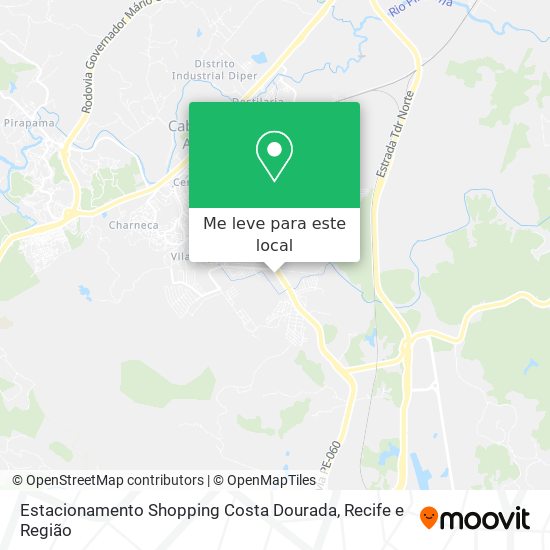 Estacionamento Shopping Costa Dourada mapa