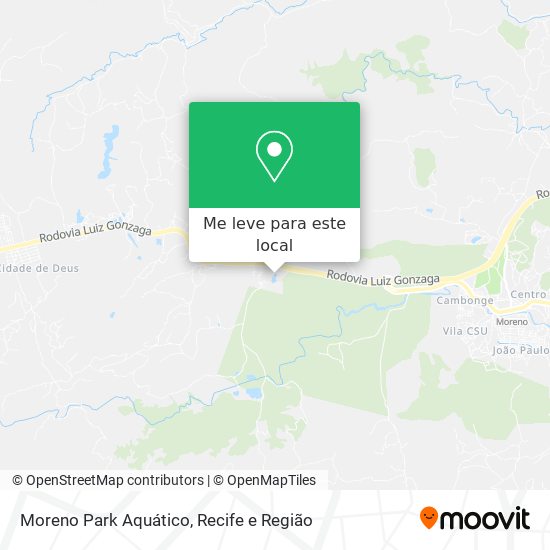 Moreno Park Aquático mapa