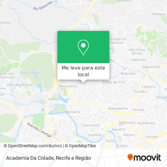 Academia Da Cidade mapa