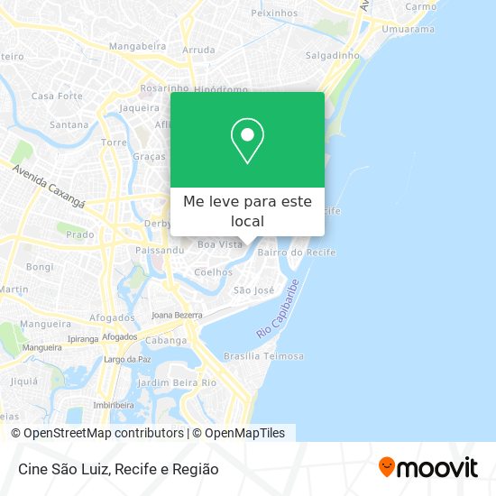 Cine São Luiz mapa