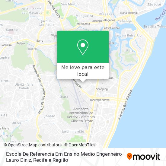 Escola De Referencia Em Ensino Medio Engenheiro Lauro Diniz mapa