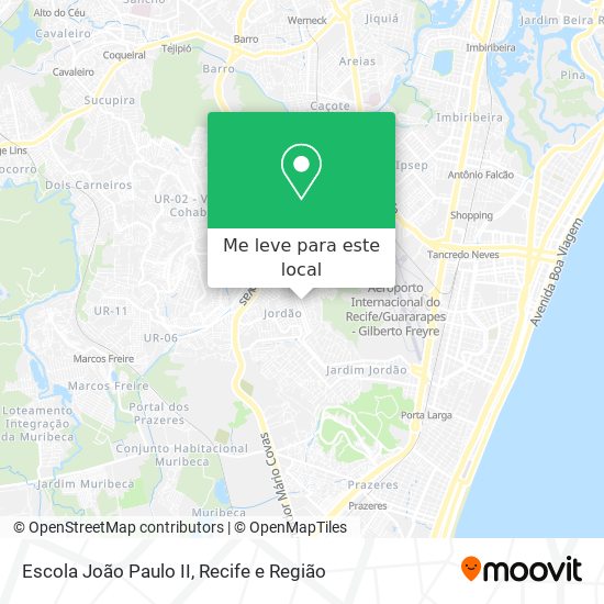 Escola João Paulo II mapa