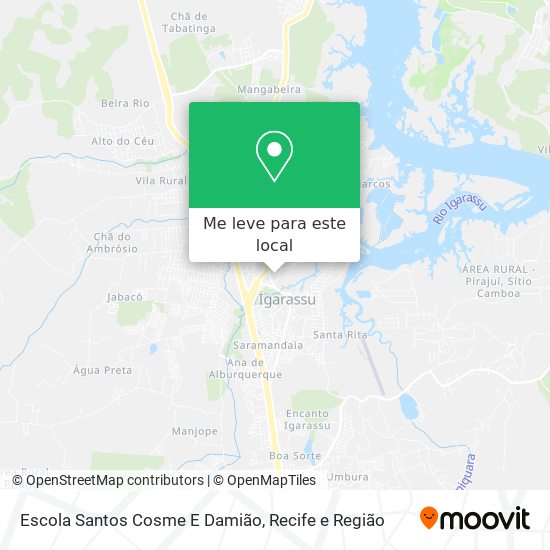 Escola Santos Cosme E Damião mapa