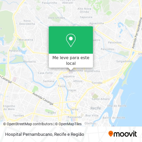Hospital Pernambucano mapa