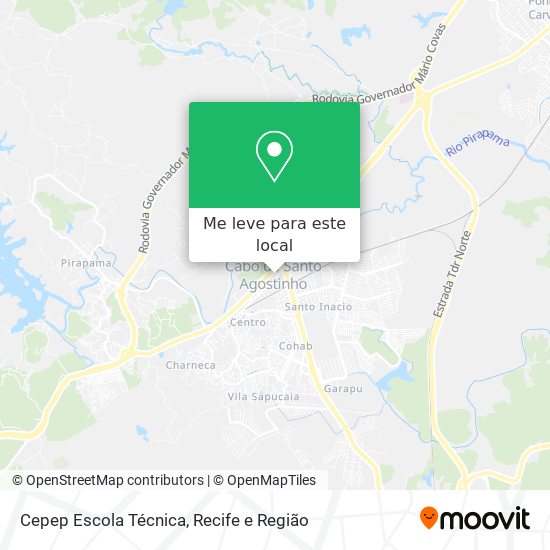 Cepep Escola Técnica mapa