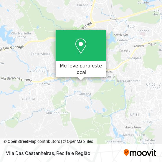 Vila Das Castanheiras mapa