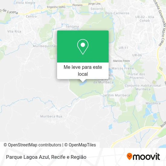 Parque Lagoa Azul mapa