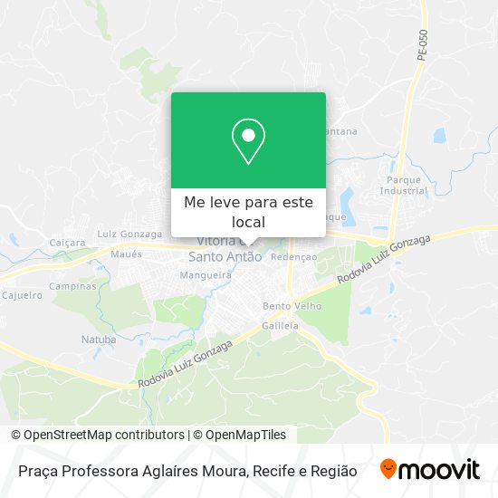 Praça Professora Aglaíres Moura mapa