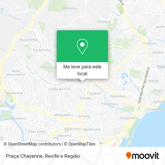 Praça Chayenne mapa