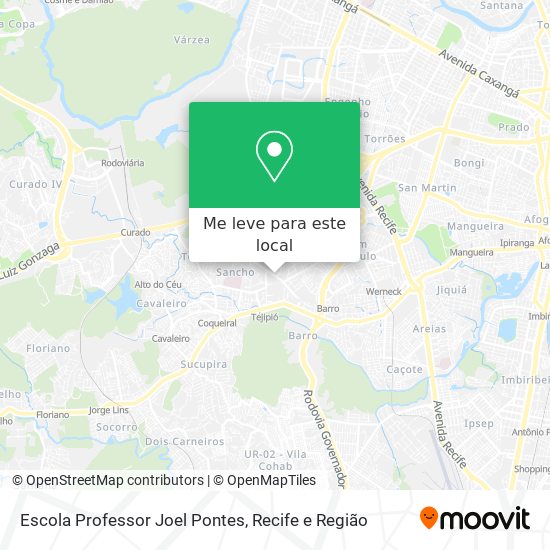 Escola Professor Joel Pontes mapa