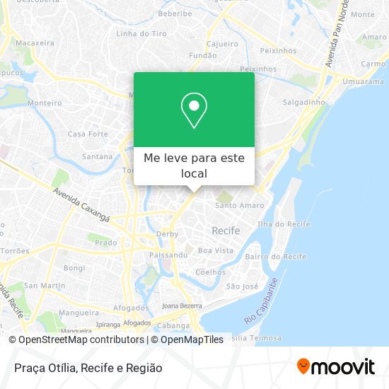 Praça Otília mapa