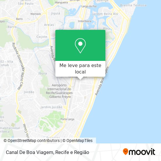 Canal De Boa Viagem mapa