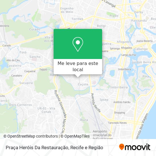 Praça Heróis Da Restauração mapa