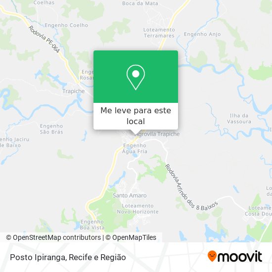 Posto Ipiranga mapa