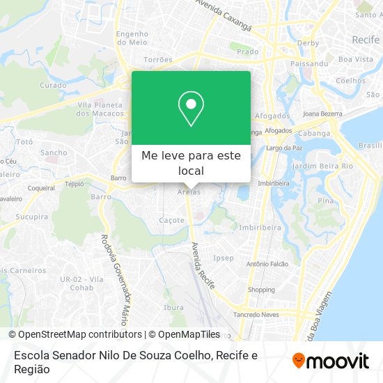 Escola Senador Nilo De Souza Coelho mapa