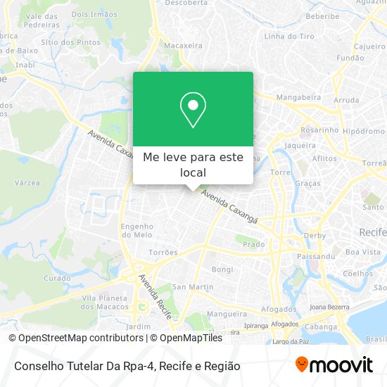 Conselho Tutelar Da Rpa-4 mapa