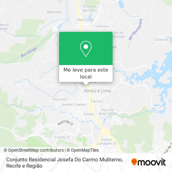 Conjunto Residencial Josefa Do Carmo Muliterno mapa