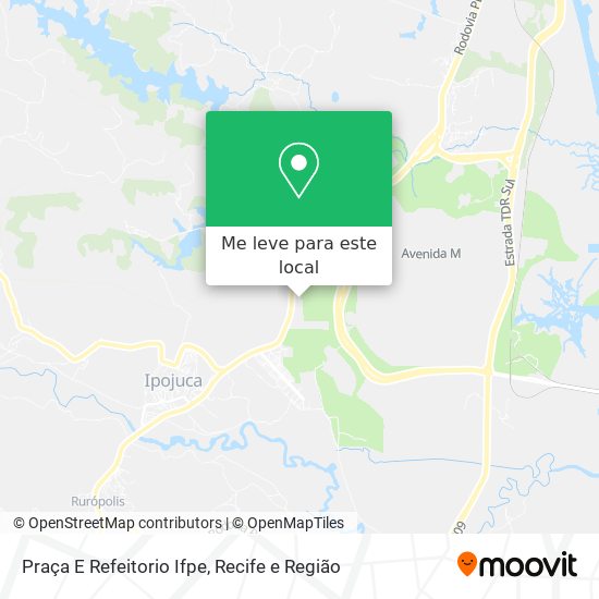 Praça E Refeitorio Ifpe mapa
