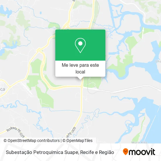 Subestação Petroquímica Suape mapa