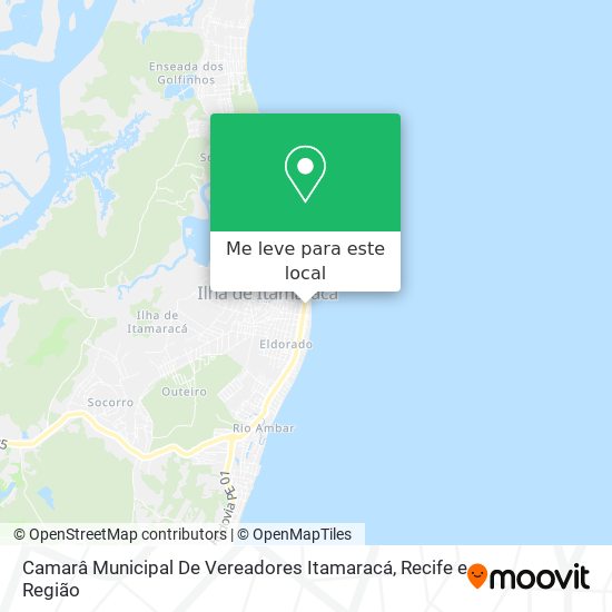Camarâ Municipal De Vereadores Itamaracá mapa