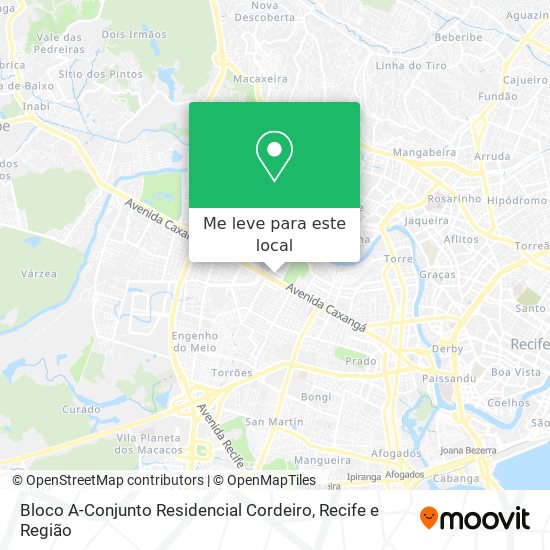 Bloco A-Conjunto Residencial Cordeiro mapa