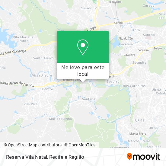 Reserva Vila Natal mapa