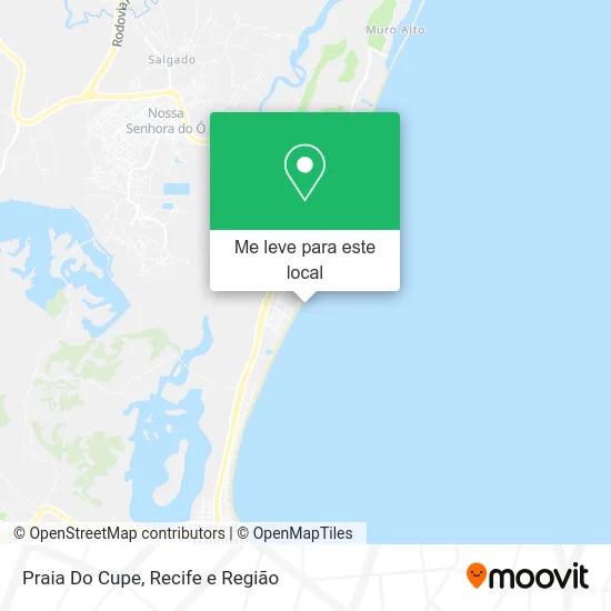 Praia Do Cupe mapa