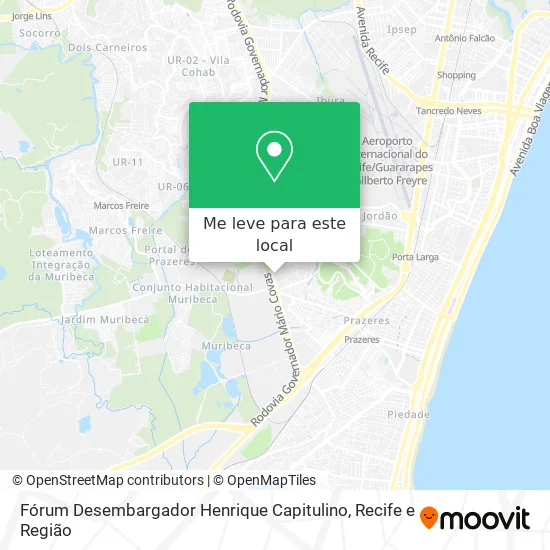 Fórum Desembargador Henrique Capitulino mapa