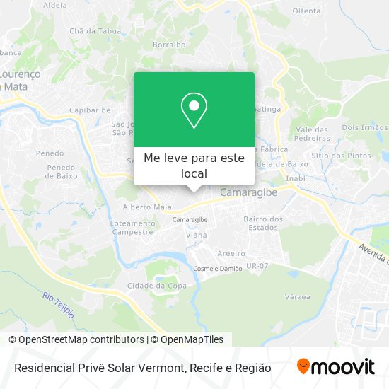 Residencial Privê Solar Vermont mapa