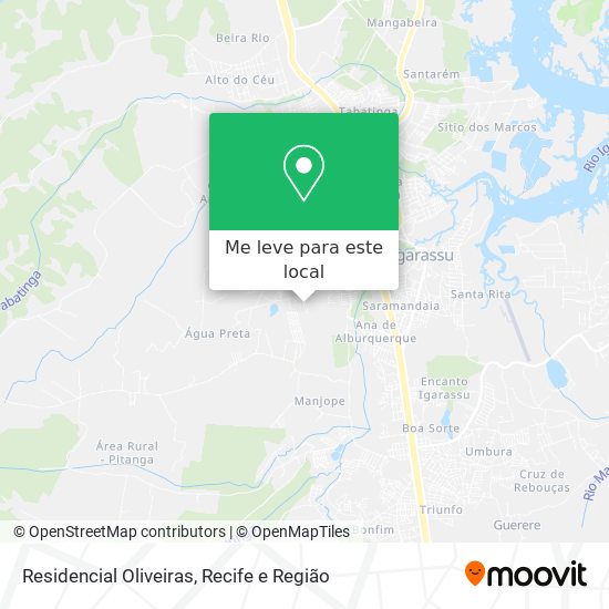 Residencial Oliveiras mapa