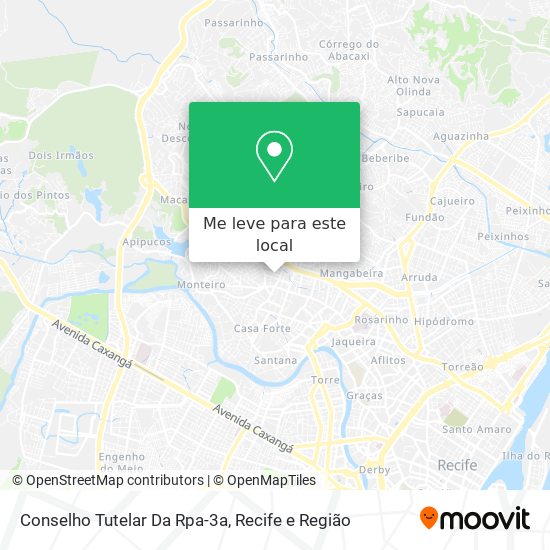 Conselho Tutelar Da Rpa-3a mapa