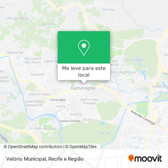Velório Municipal mapa