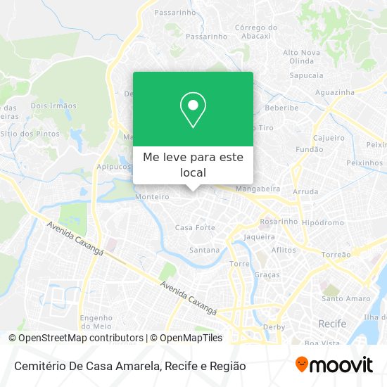 Cemitério De Casa Amarela mapa