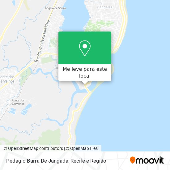 Pedágio Barra De Jangada mapa