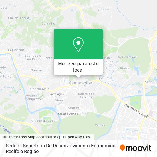 Sedec - Secretaria De Desenvolvimento Econômico mapa