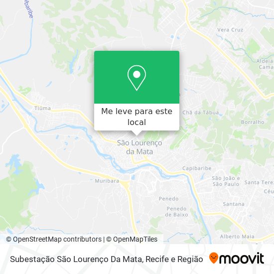 Subestação São Lourenço Da Mata mapa