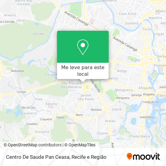 Centro De Saude Pan Ceasa mapa
