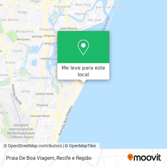 Praia De Boa Viagem mapa