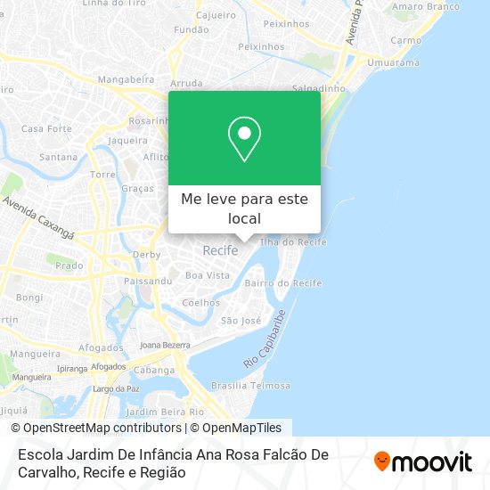 Escola Jardim De Infância Ana Rosa Falcão De Carvalho mapa