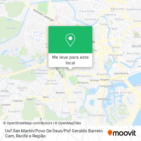 Usf San Martin / Povo De Deus / Psf Geraldo Barreto Cam mapa