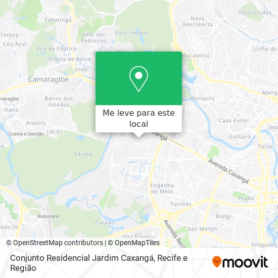 Conjunto Residencial Jardim Caxangá mapa