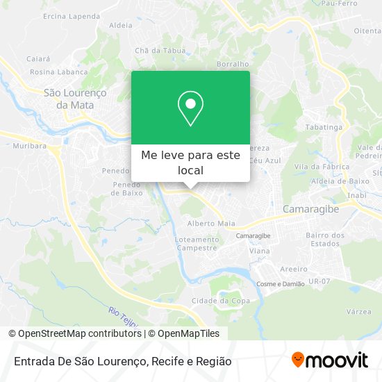 Entrada De São Lourenço mapa