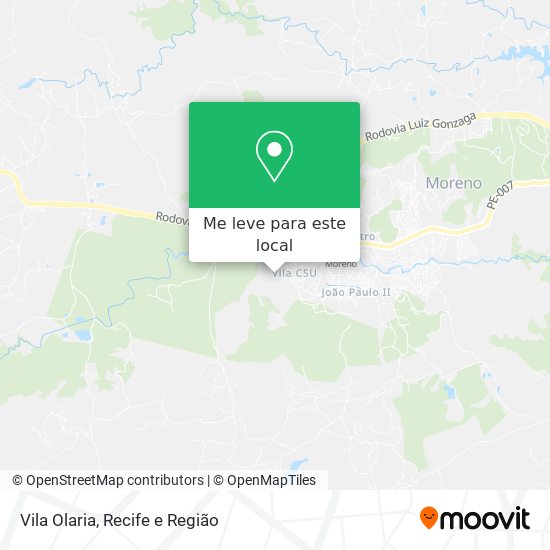 Vila Olaria mapa