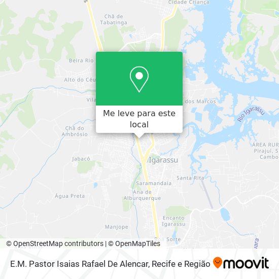 E.M. Pastor Isaias Rafael De Alencar mapa